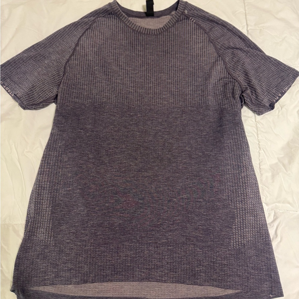 Lululemon Athletica Textured Purple Tee